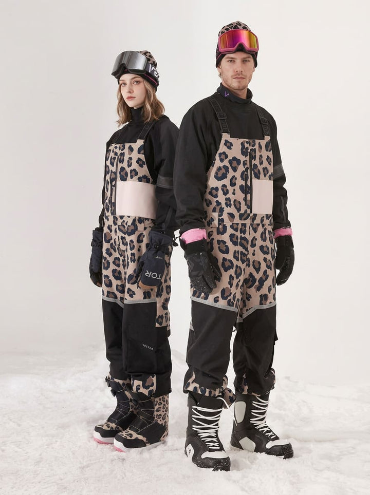 Men's Vector Mountain Discover Colorblock Ski Bibs Pants