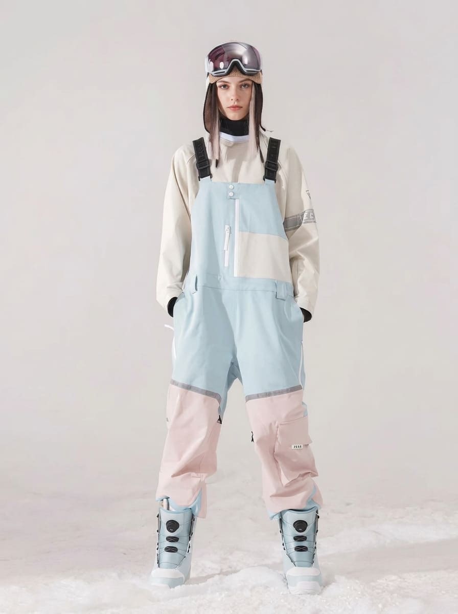 Men's Vector Mountain Discover Colorblock Ski Bibs Pants