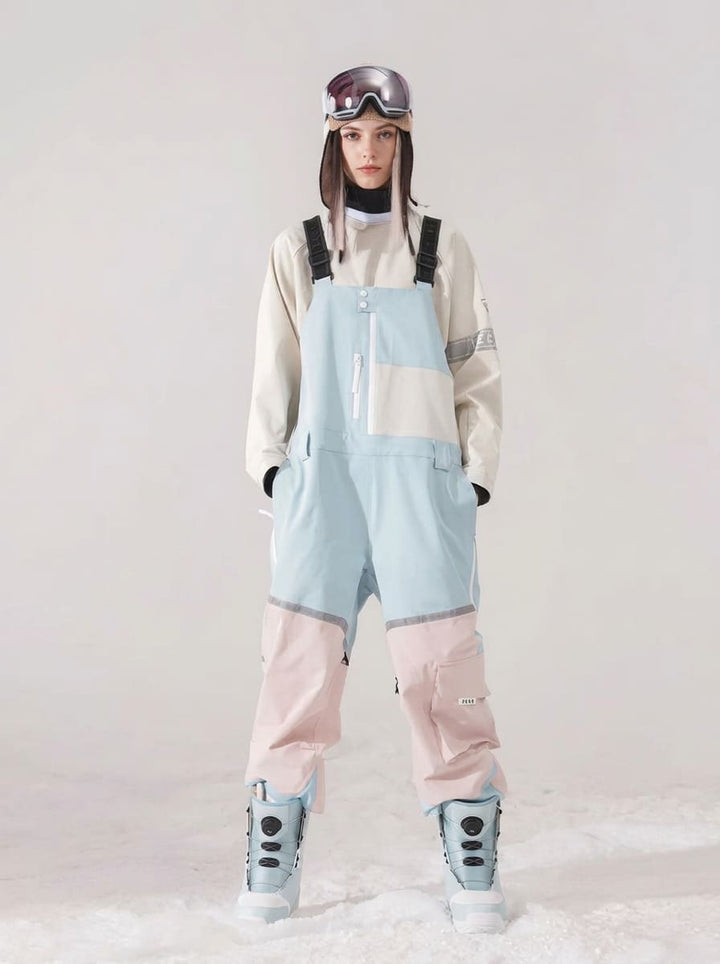 Men's Vector Mountain Discover Colorblock Ski Bibs Pants