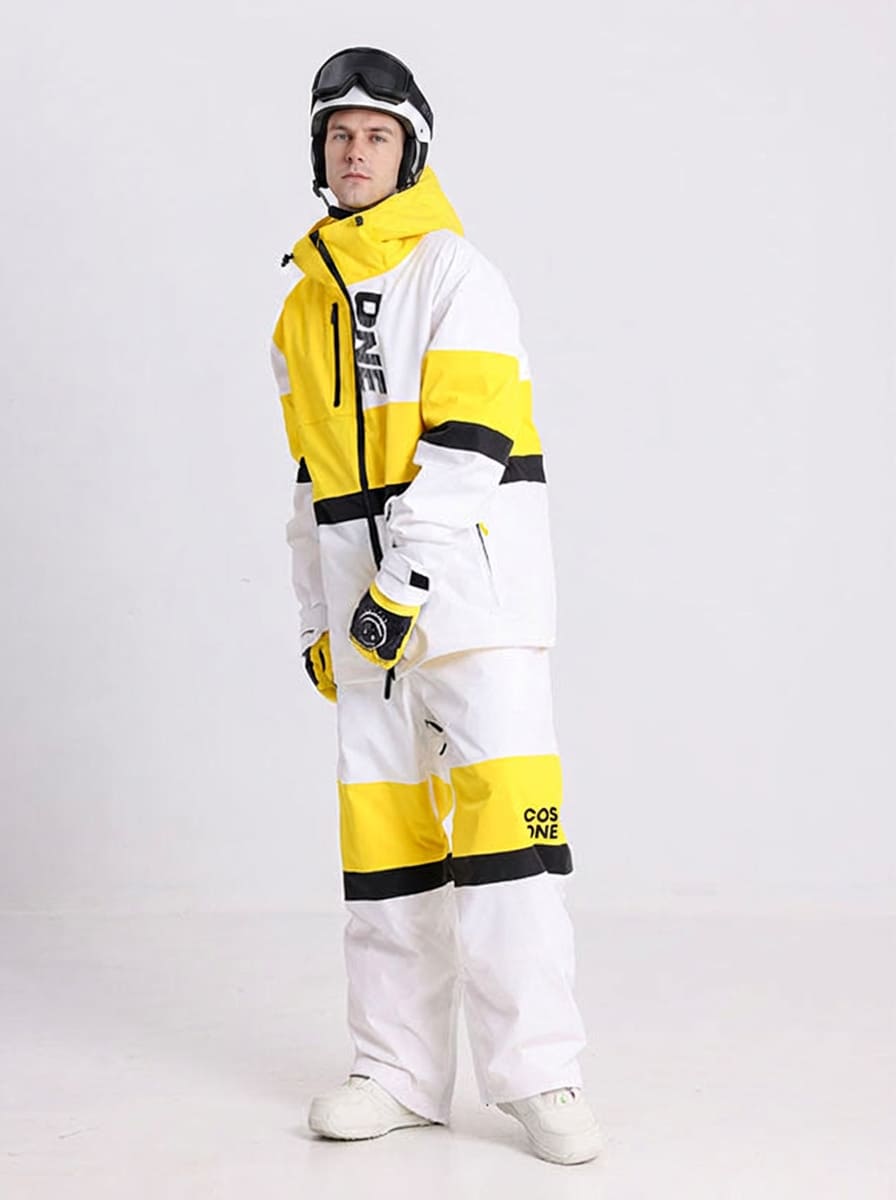 Men's Cosone Winter Forward Colorblock Snow Jacket & Pants Set