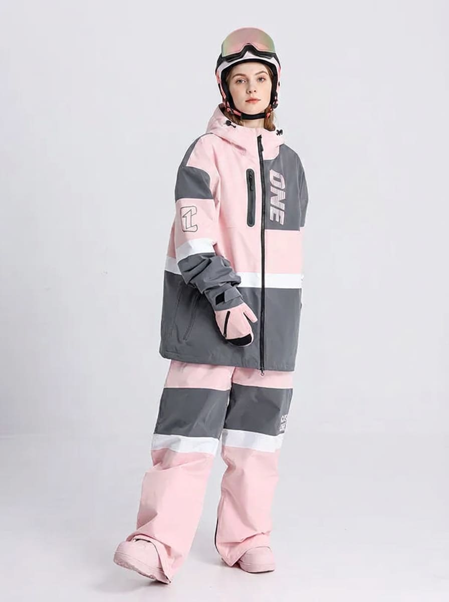 Men's Cosone Winter Forward Colorblock Snow Jacket & Pants Set