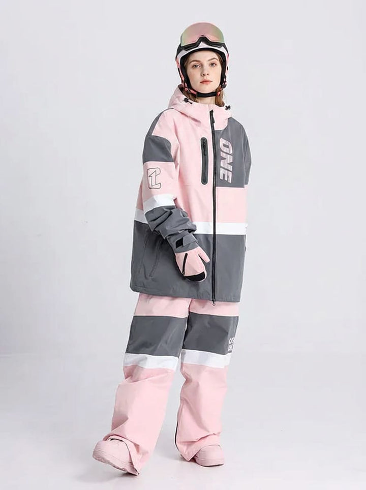 Men's Cosone Winter Forward Colorblock Snow Jacket & Pants Set