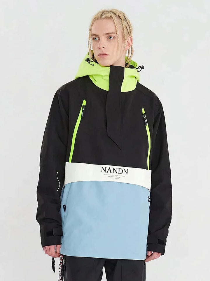 Men's Nandn Happy Holidays Snowboard Anorak Jacket
