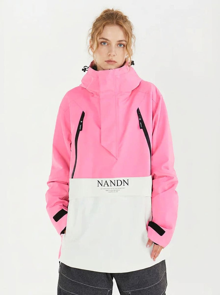 Men's Nandn Happy Holidays Snowboard Anorak Jacket