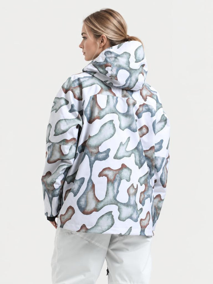Women's Pink Multifunctional Waterproof Insulated Snow Jacket