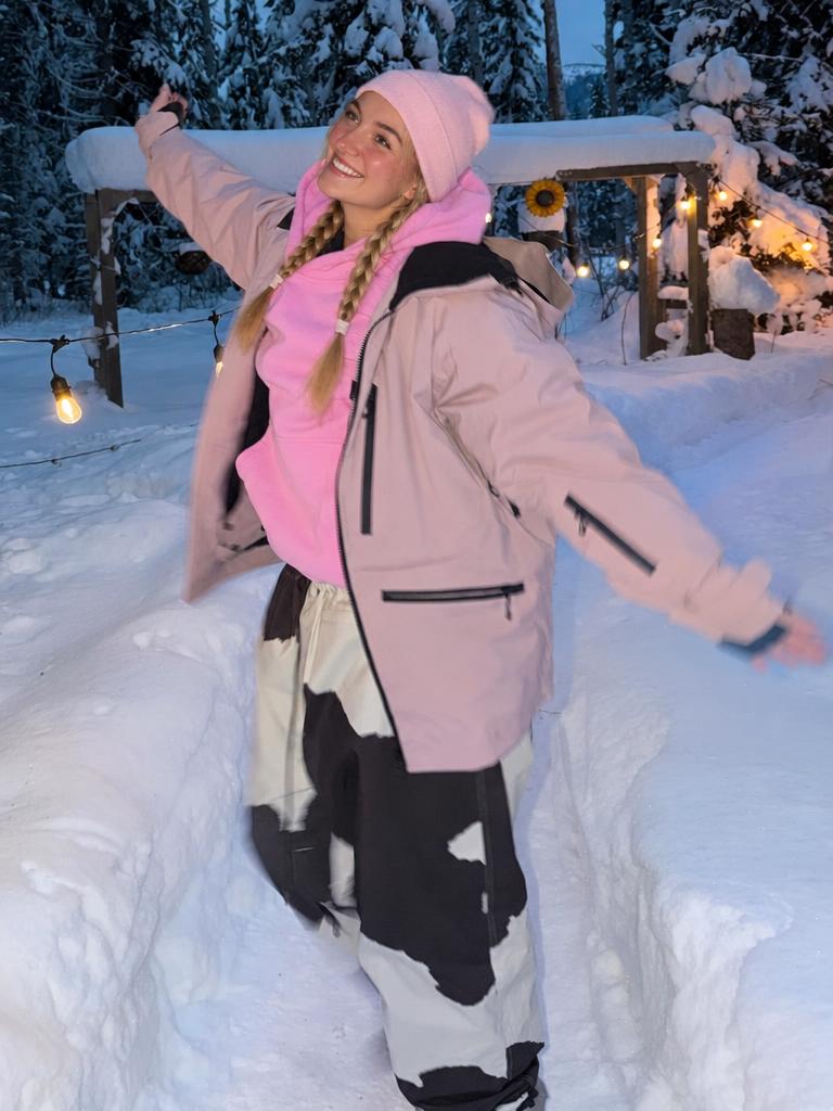 Women's Pink Multifunctional Waterproof Insulated Snow Jacket