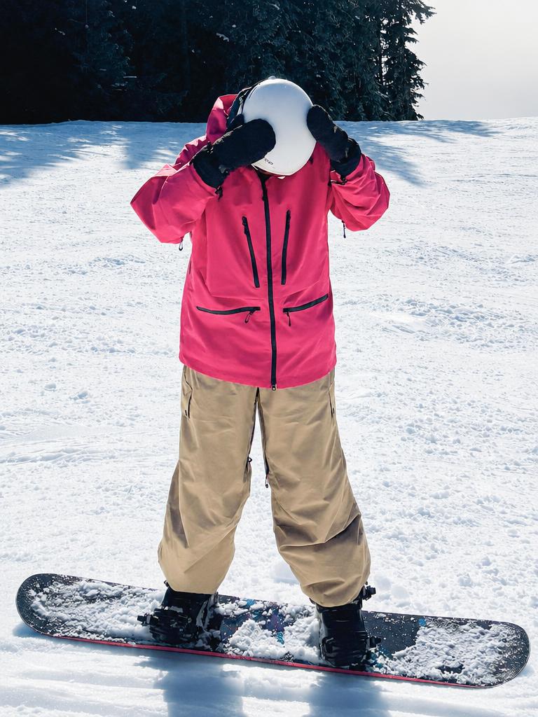 Women's Pink Multifunctional Waterproof Insulated Snow Jacket