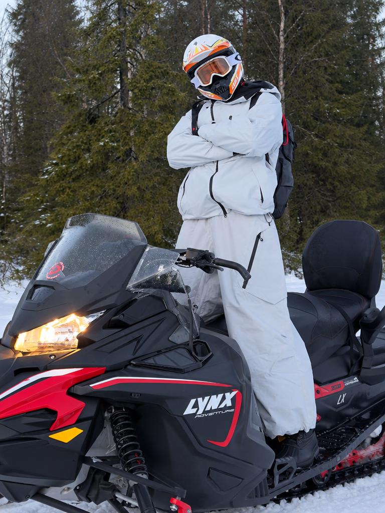 Men's Khaki Lightweight Breathable Baggy Snow Pants