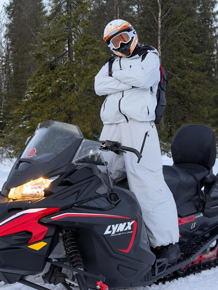Men's Khaki Lightweight Breathable Baggy Snow Pants