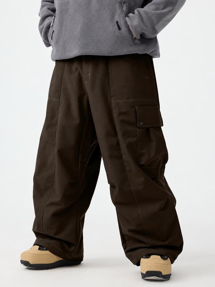 Men's Denim Baggy Oxford Wear-resistant Snow Pants