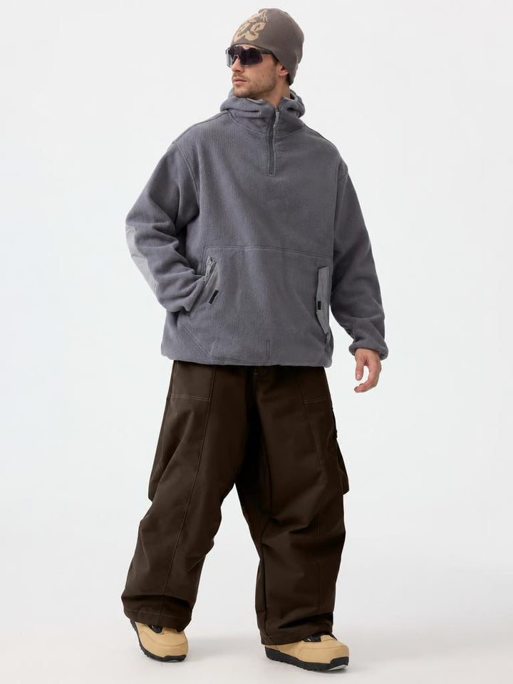 Men's Denim Baggy Oxford Wear-resistant Snow Pants