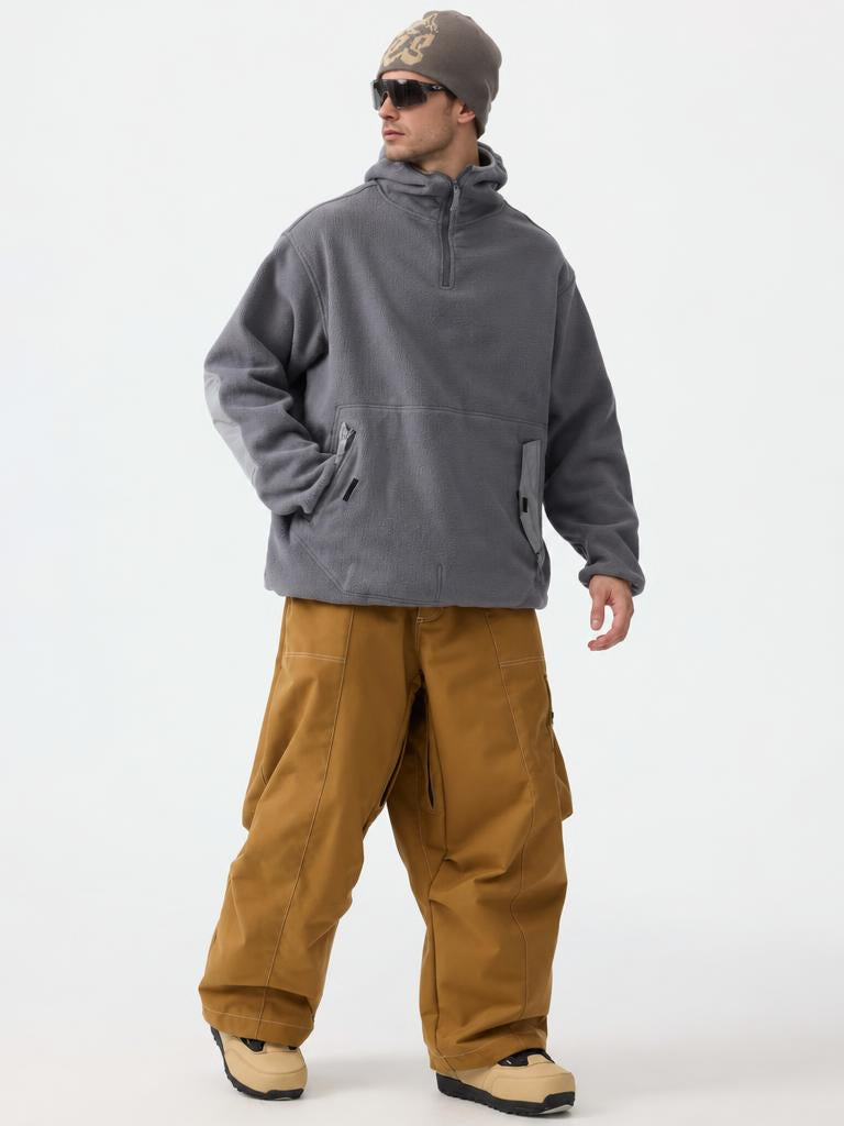 Men's Denim Baggy Oxford Wear-resistant Snow Pants
