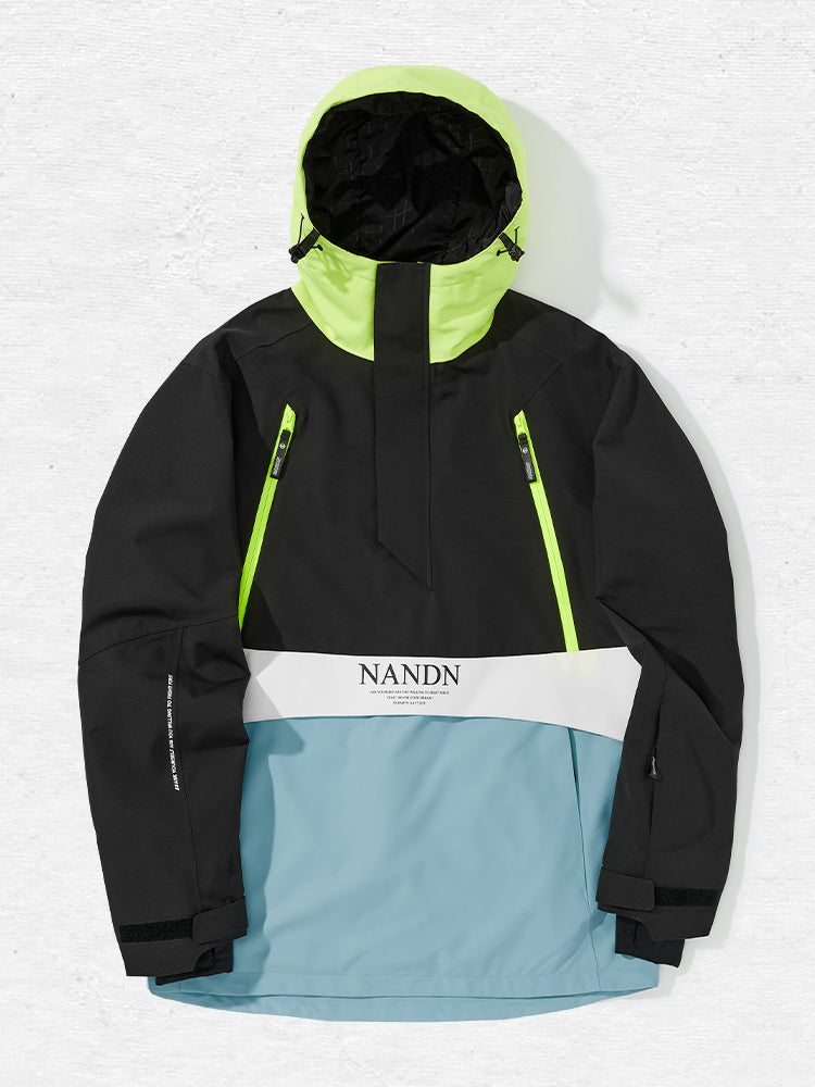 Men's Nandn Happy Holidays Snowboard Anorak Jacket