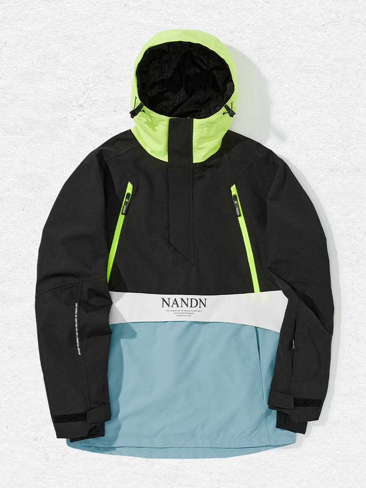Men's Nandn Happy Holidays Snowboard Anorak Jacket