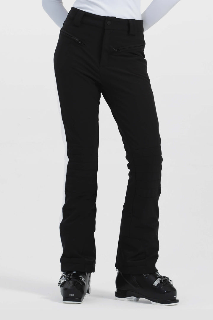 Women's Off White Reinforced Knee Scuff Guard Ski Pants