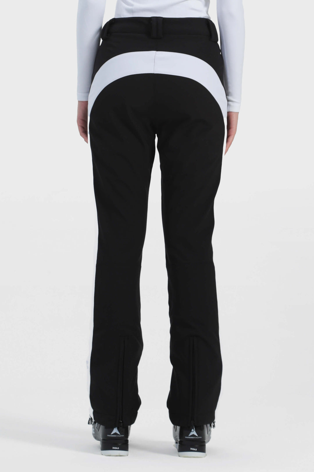 Women's Off White Reinforced Knee Scuff Guard Ski Pants