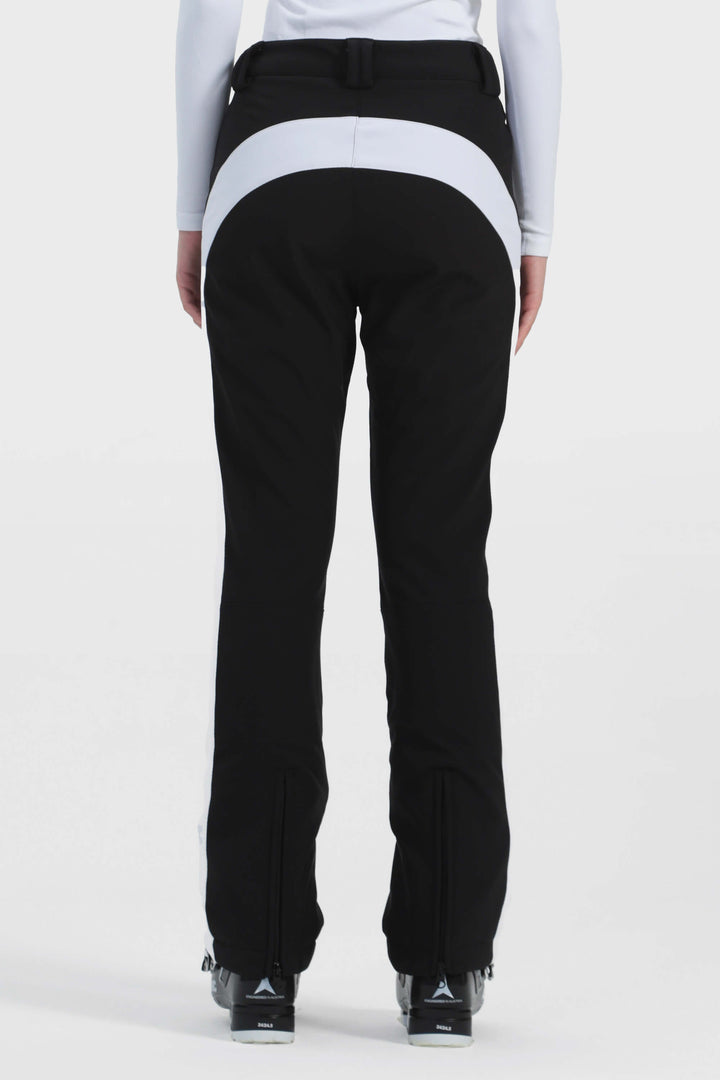 Women's Off White Reinforced Knee Scuff Guard Ski Pants