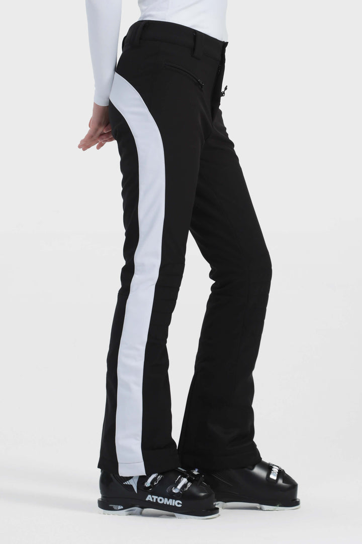 Women's Off White Reinforced Knee Scuff Guard Ski Pants