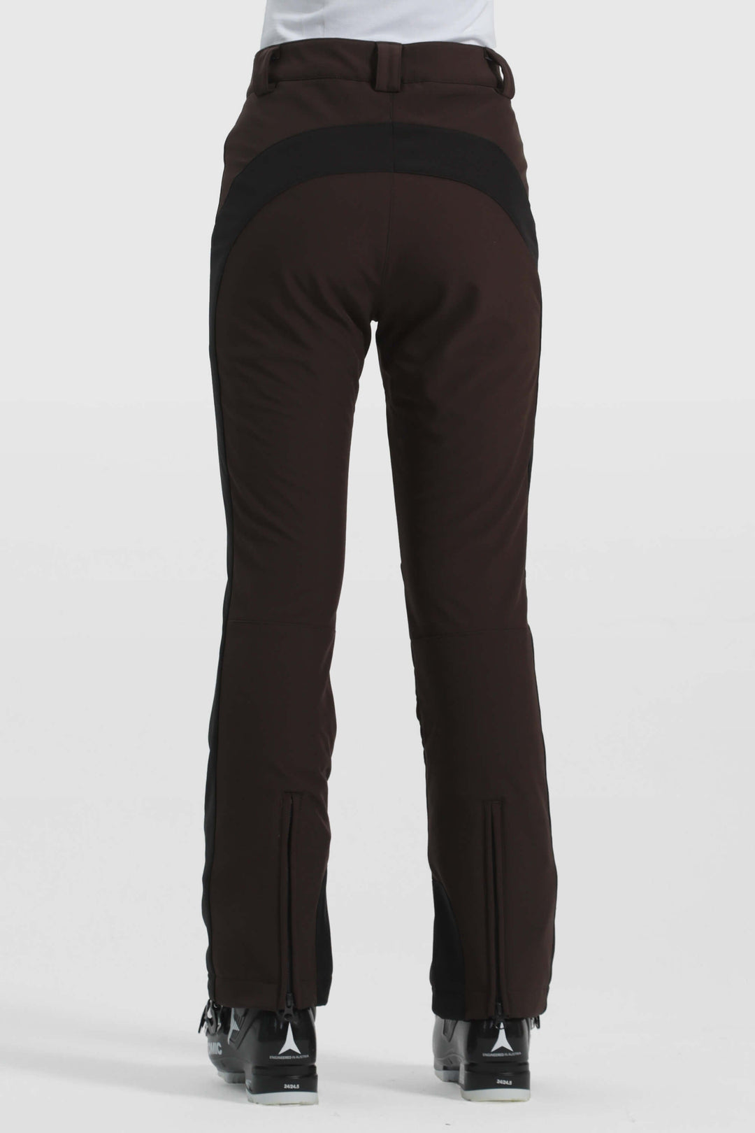 Women's Off White Reinforced Knee Scuff Guard Ski Pants