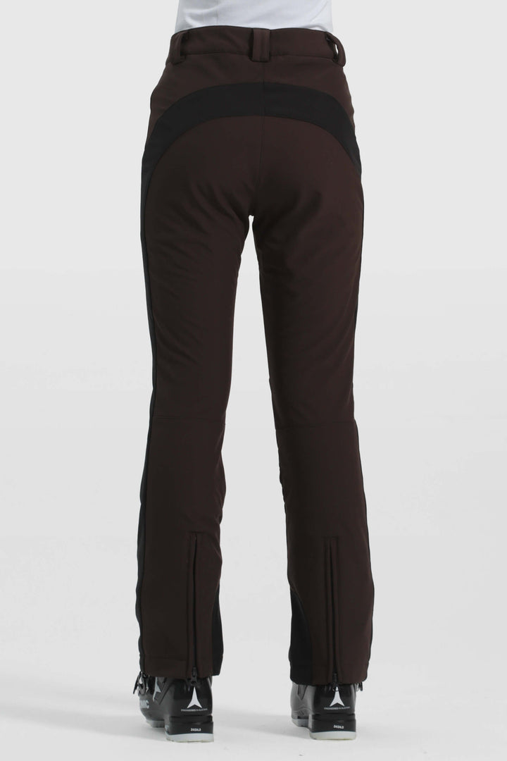 Women's Off White Reinforced Knee Scuff Guard Ski Pants