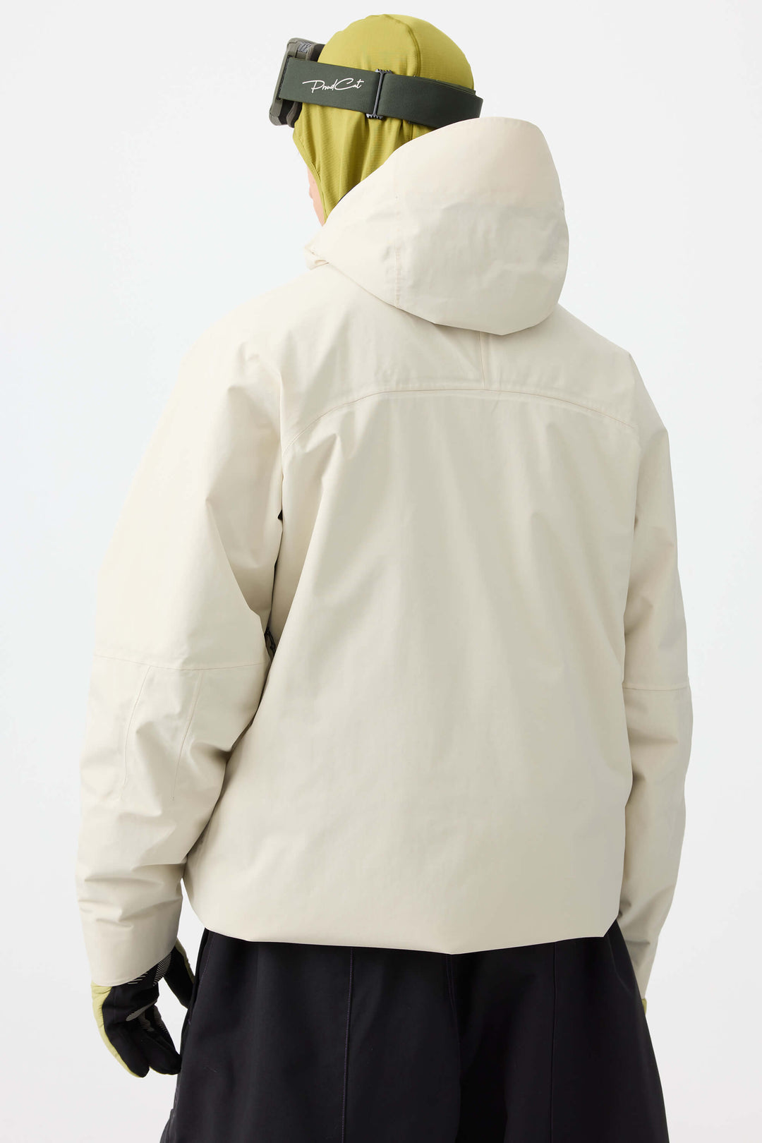 Men's Grey Face Vented Multi-pocket Fully Waterproof Snow Jacket