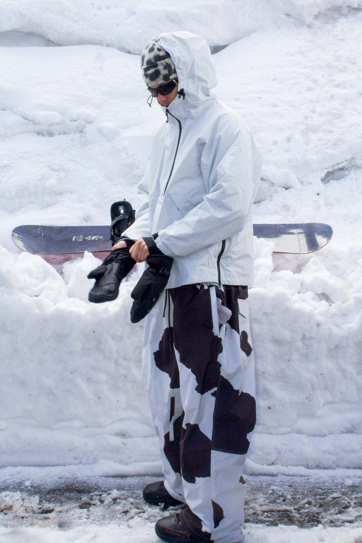 Men's Caramel Minimalist Half-Zip Waterproof Insulated Snow Anorak