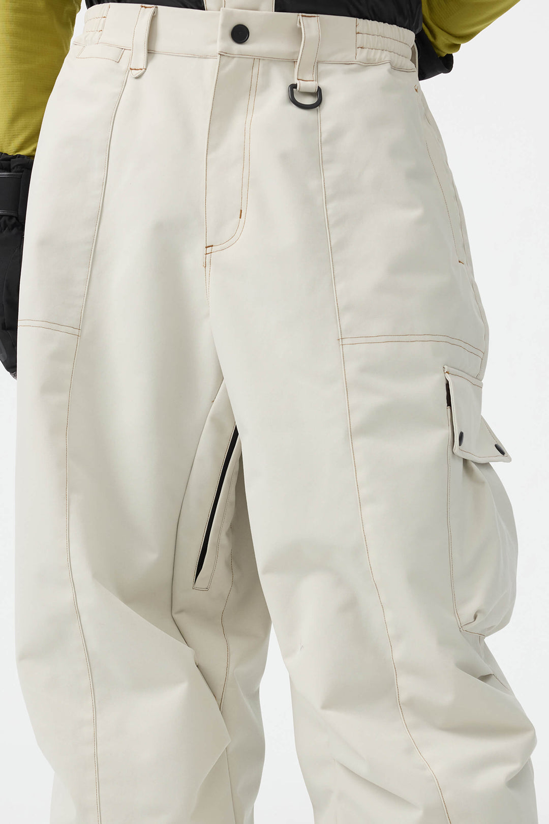Men's Denim Baggy Oxford Wear-resistant Snow Pants