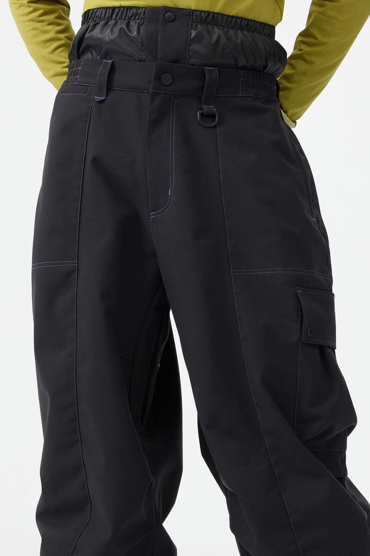 Men's Denim Baggy Oxford Wear-resistant Snow Pants