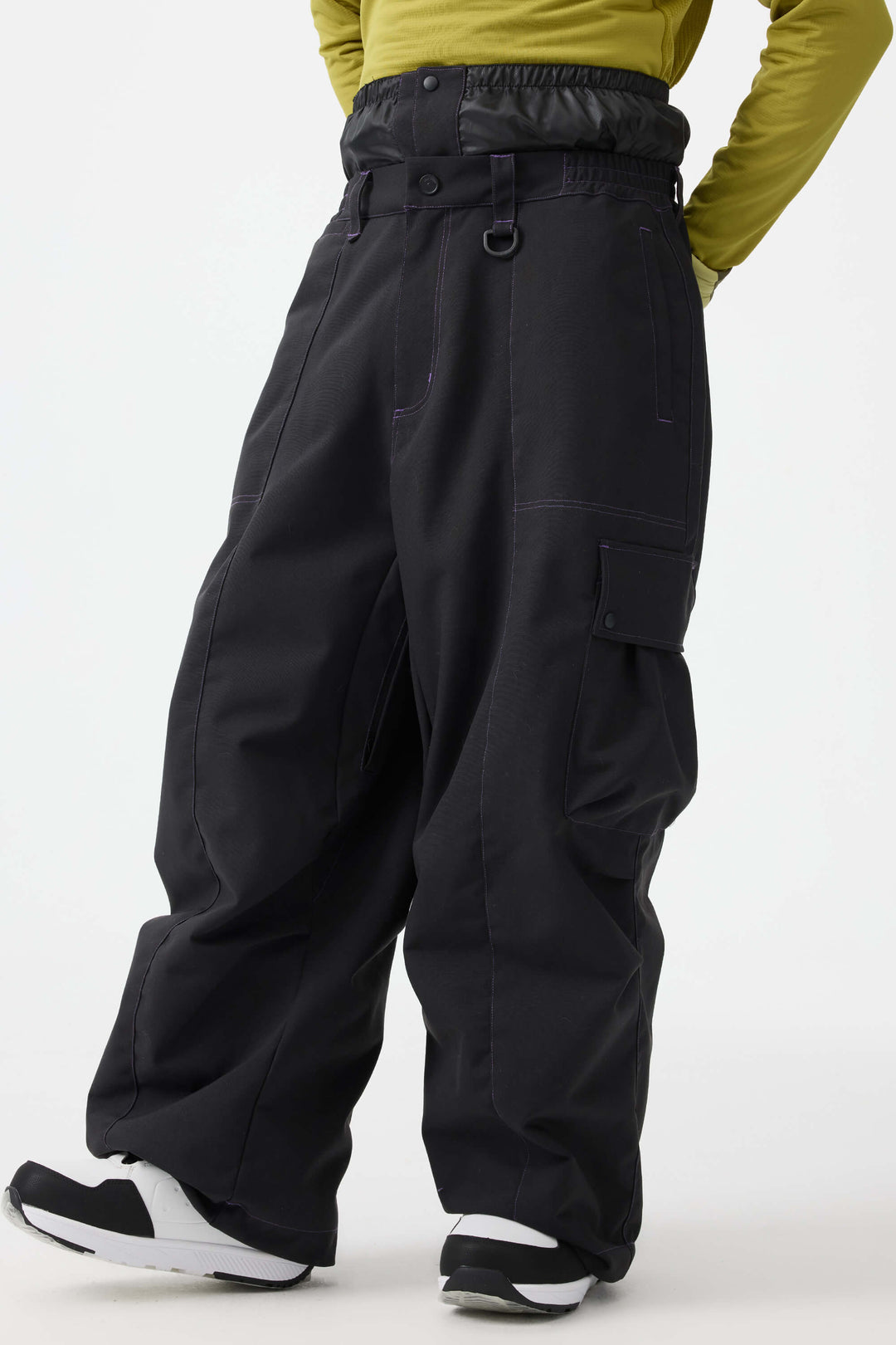 Men's Denim Baggy Oxford Wear-resistant Snow Pants