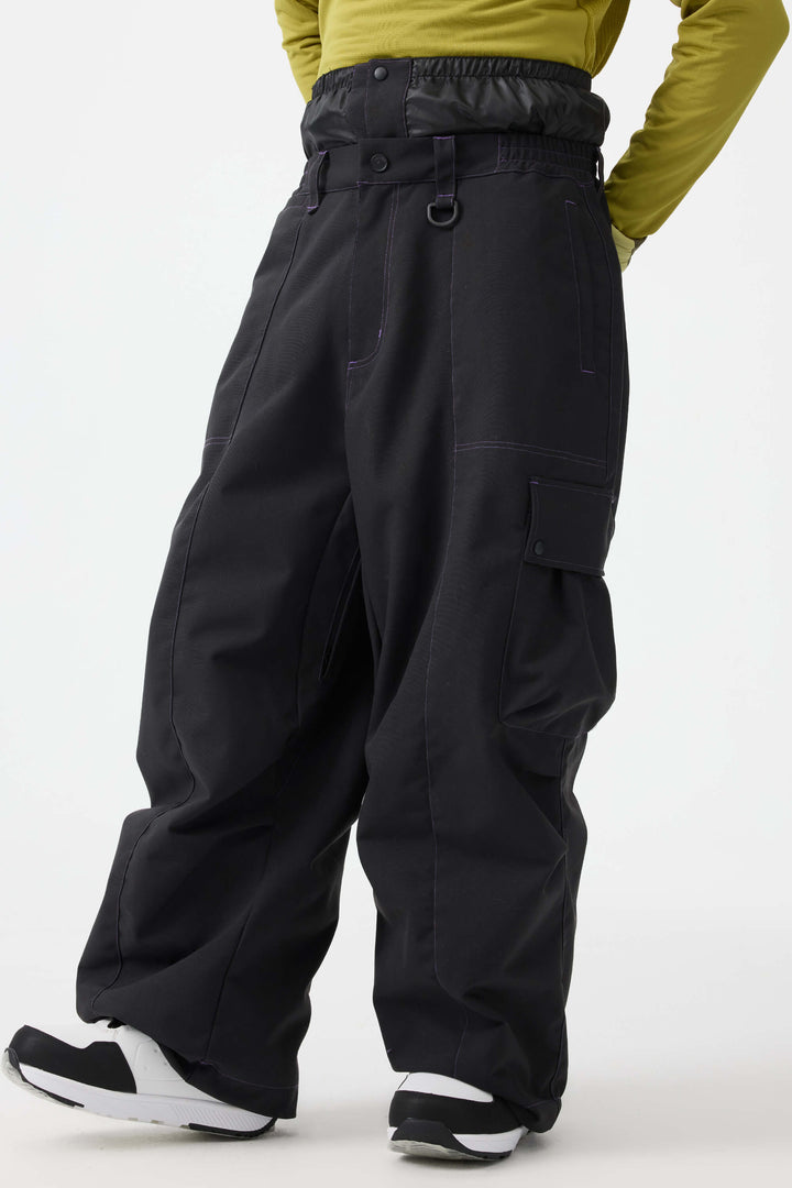 Men's Denim Baggy Oxford Wear-resistant Snow Pants