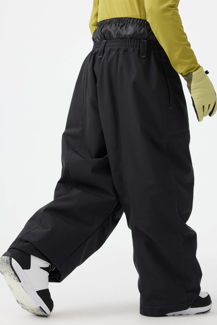 Men's Denim Baggy Oxford Wear-resistant Snow Pants
