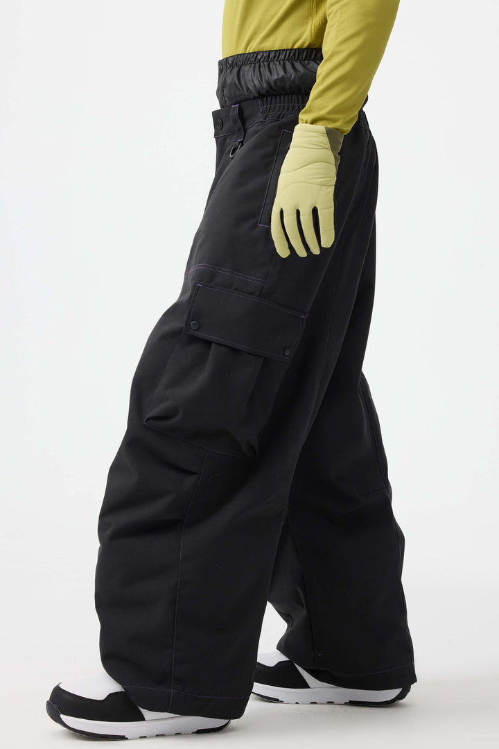 Men's Denim Baggy Oxford Wear-resistant Snow Pants