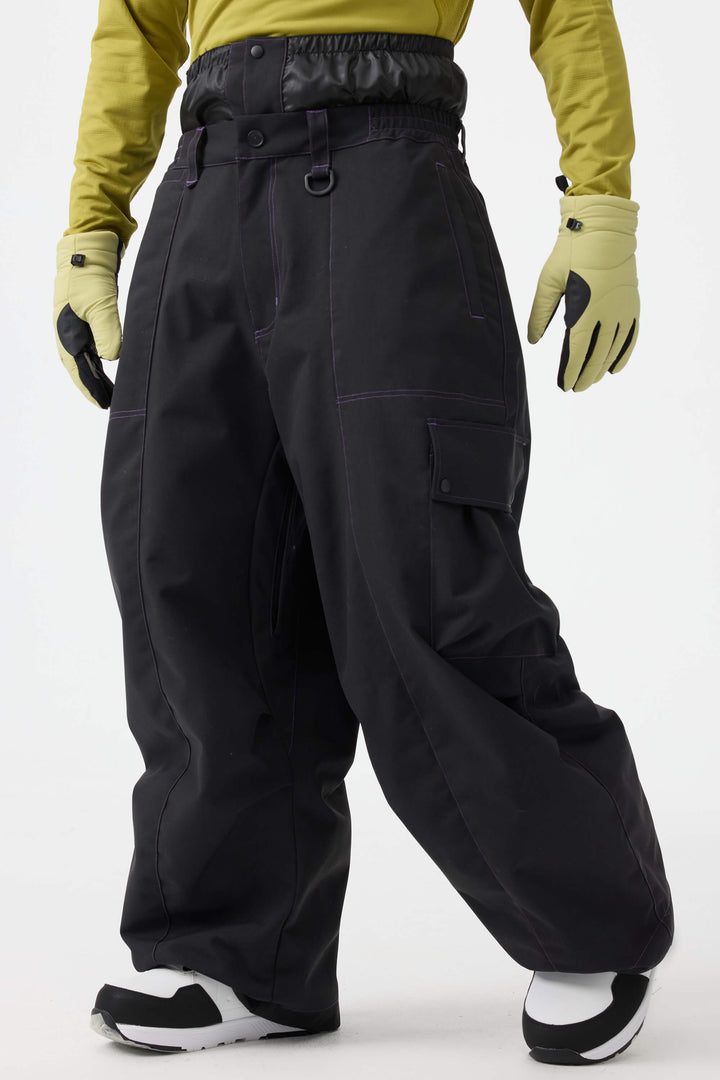 Men's Denim Baggy Oxford Wear-resistant Snow Pants