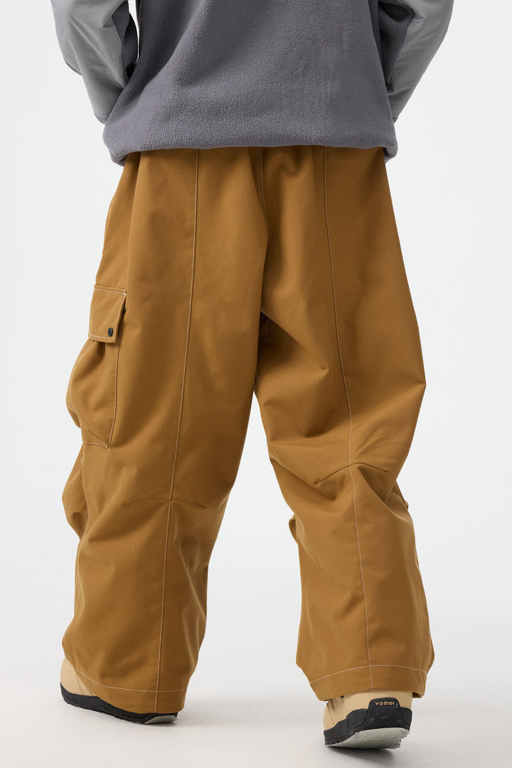 Men's Denim Baggy Oxford Wear-resistant Snow Pants
