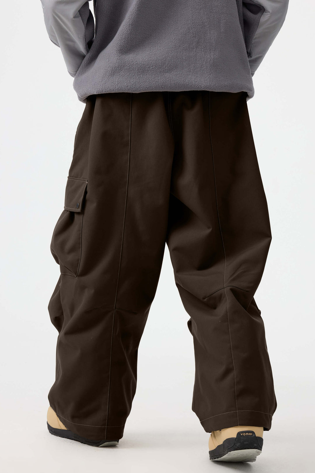 Men's Denim Baggy Oxford Wear-resistant Snow Pants