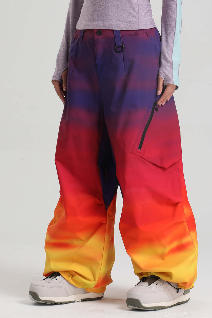 Women's Lightweight Breathable Waterproof Insulated Baggy Snow Pants