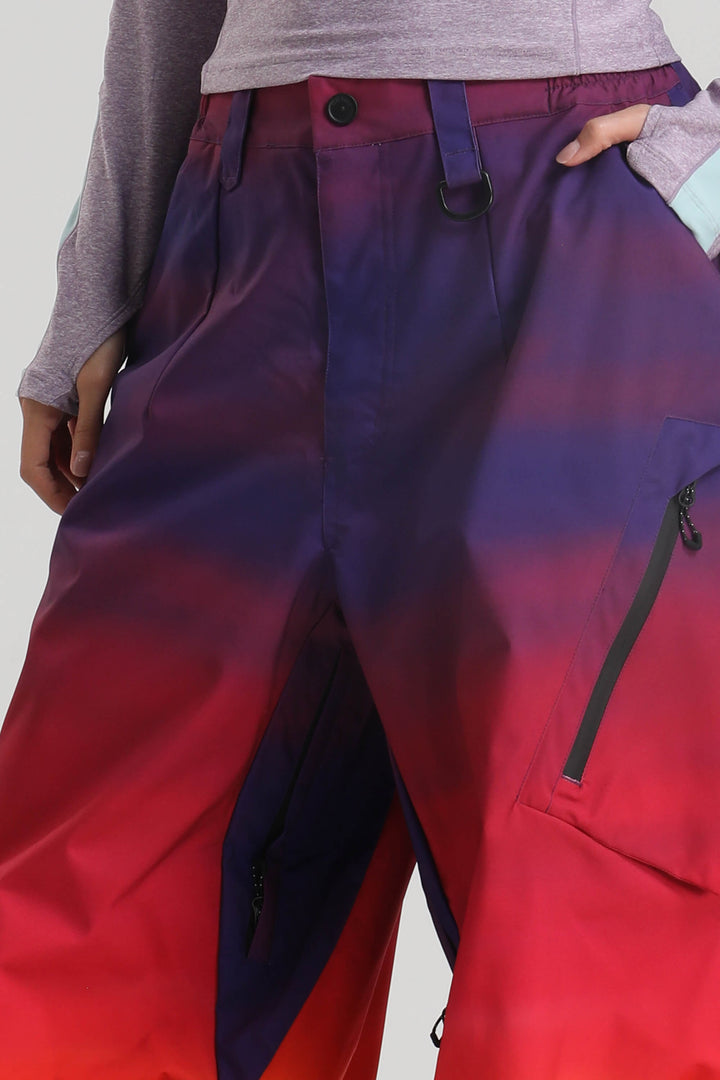 Women's Lightweight Breathable Waterproof Insulated Baggy Snow Pants
